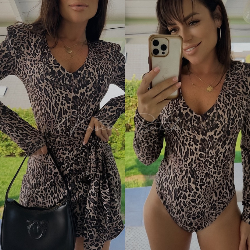 Body Wiskozowe By Mia Panterka Czarny&Fango