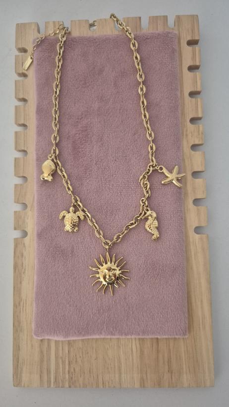 naszyjnik wakacyjny, słoneczko, żółwik itp.  