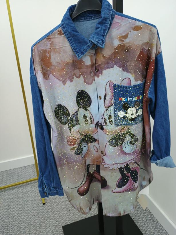 Koszula jeans mickey  WYPRZEDAŻ