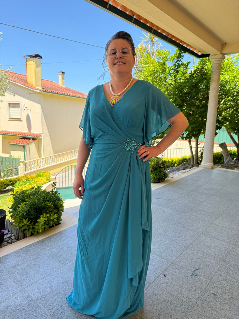 VESTIDO DRAPEADO LATERAL