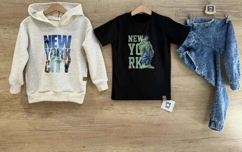 Spodnie MIMI krzywa nóżka niebieski jeans 