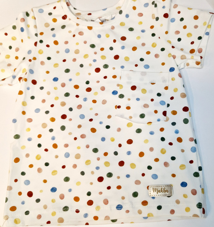 BLUZKA KROPKI CHŁOPIEC MAKBA