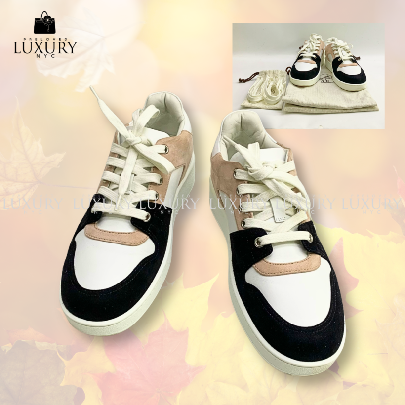 HERMES WHITE SUEDE SNEAKERS S36
