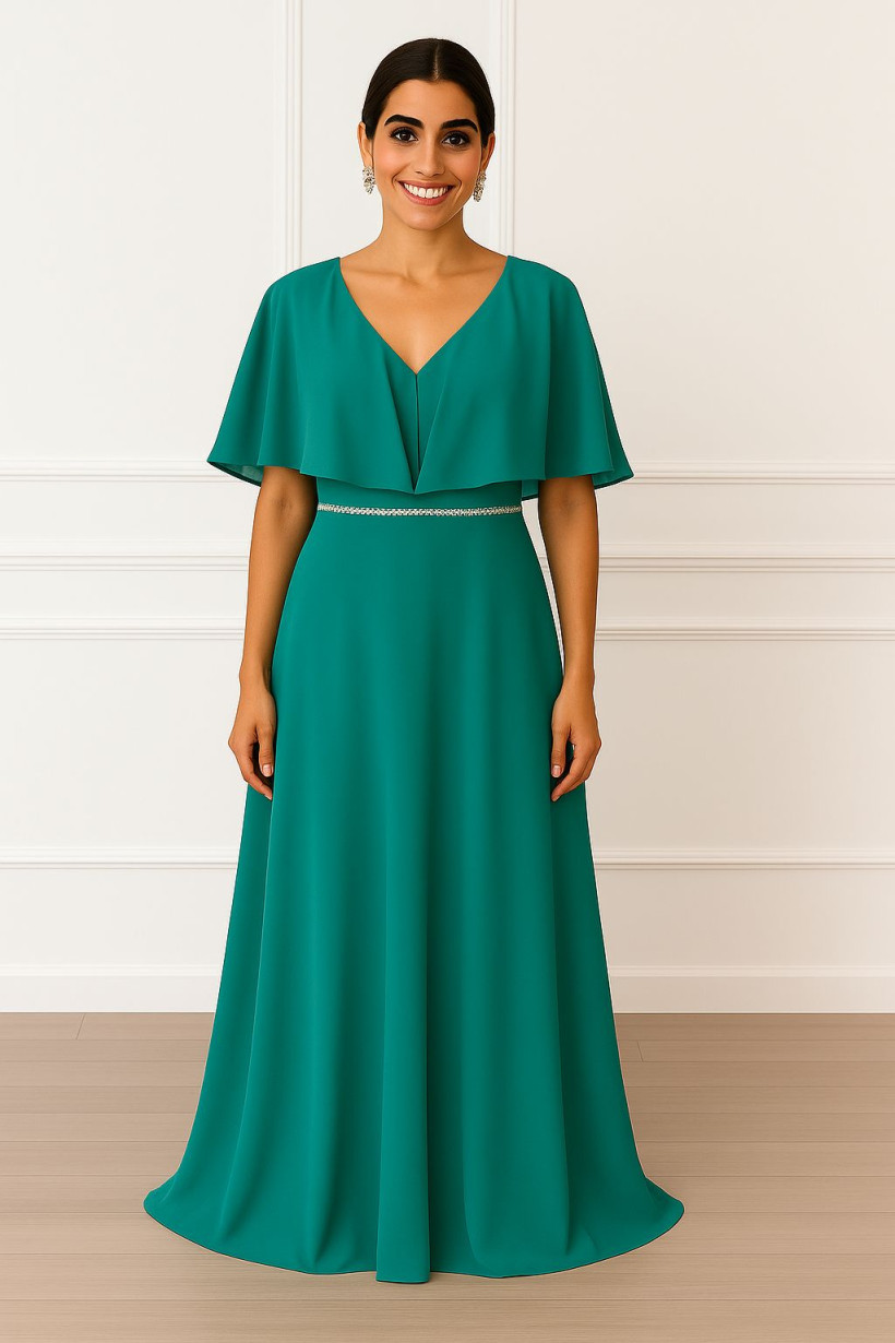 VESTIDO MANGA FORMATO CAPA