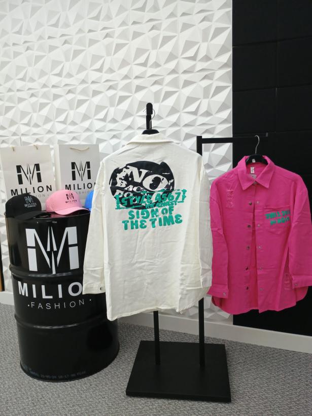 Koszula jeans biała podarcia WYPRZEDAŻ