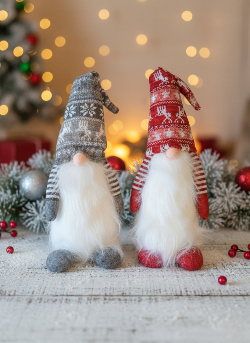 Skrzat dekoracyjny z długą brodą 45cm