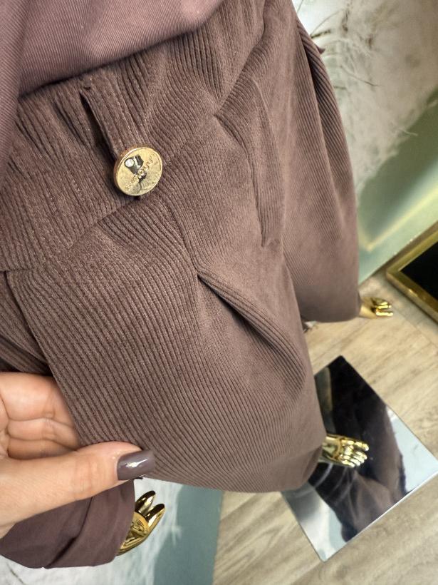 Spodnie szenilowe joggery Minouu