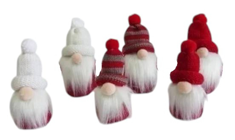 Skrzat świąteczny dekoracyjny 13 cm 3 kolory do wyboru