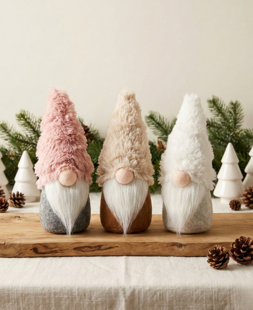 Skrzat świąteczny dekoracyjny 10 cm – 3 kolory do wyboru