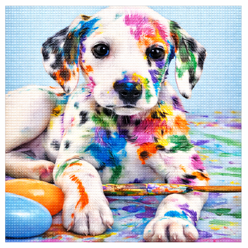 Haft diamentowy 5D – Dalmatyńczyk 30 × 40 cm