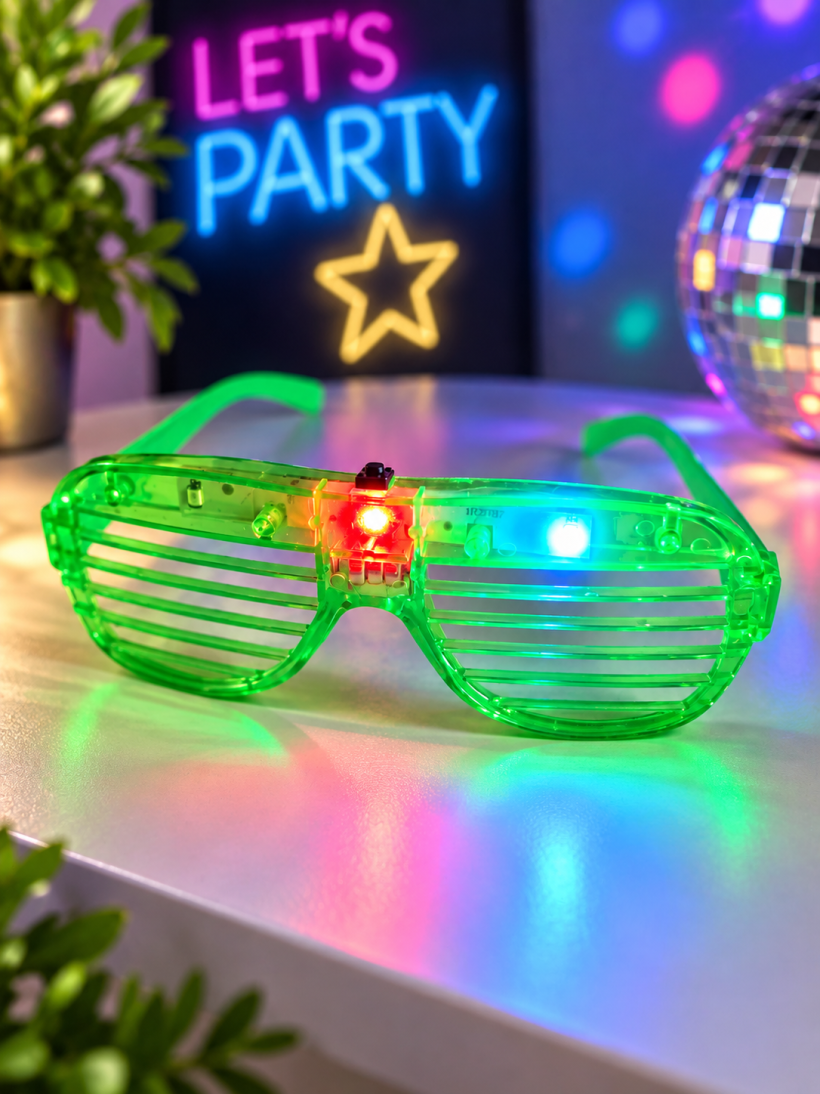Okulary LED imprezowe neonowe