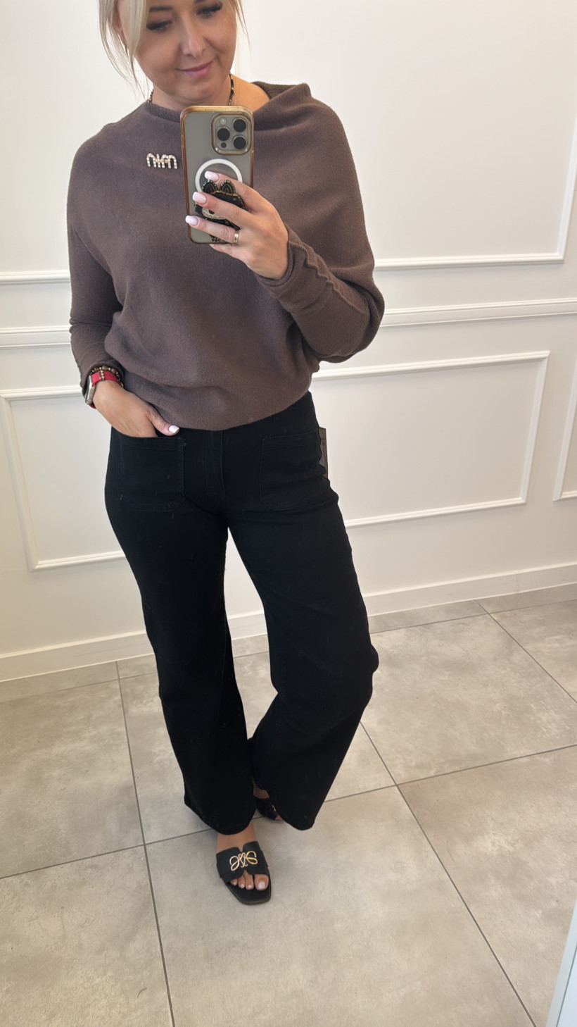 Spodnie czarne baggy 13342