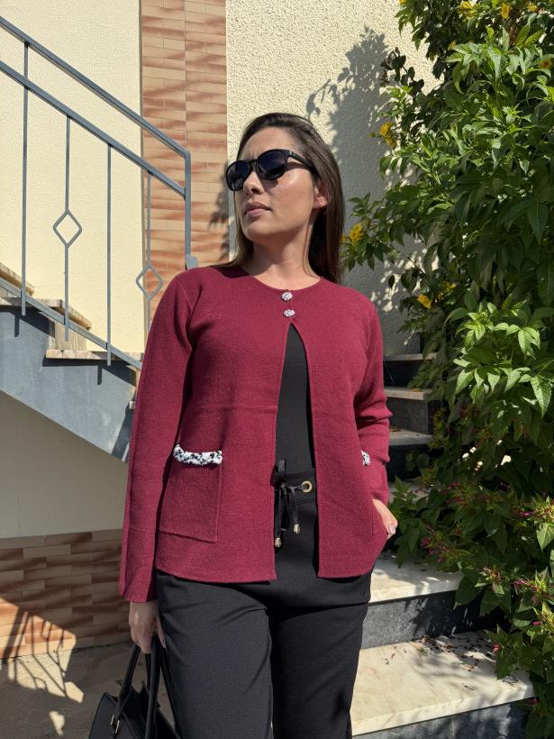 CARDIGAN BOLSO BORDADO