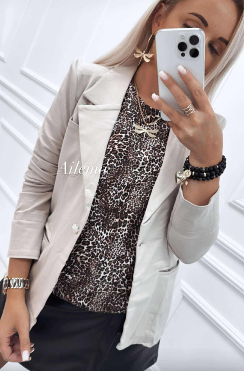 Marynarka Megi H0290podszewka paski