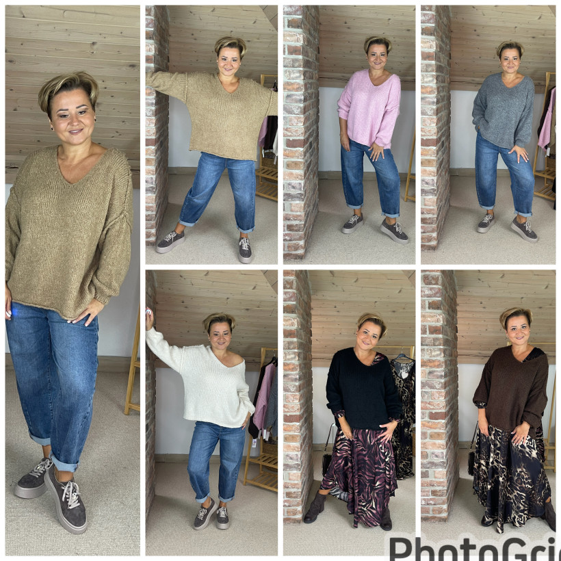 Sweter szpic oversize