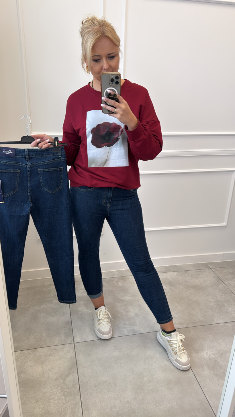 Spodnie jeans ciemny 13365