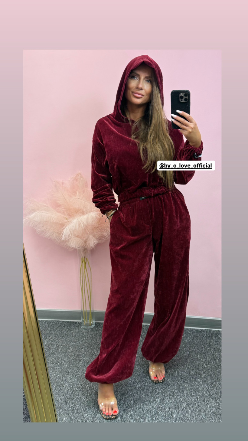 Dres bordo Armaretto bluza 169 zł i Spodnie 219 zł   