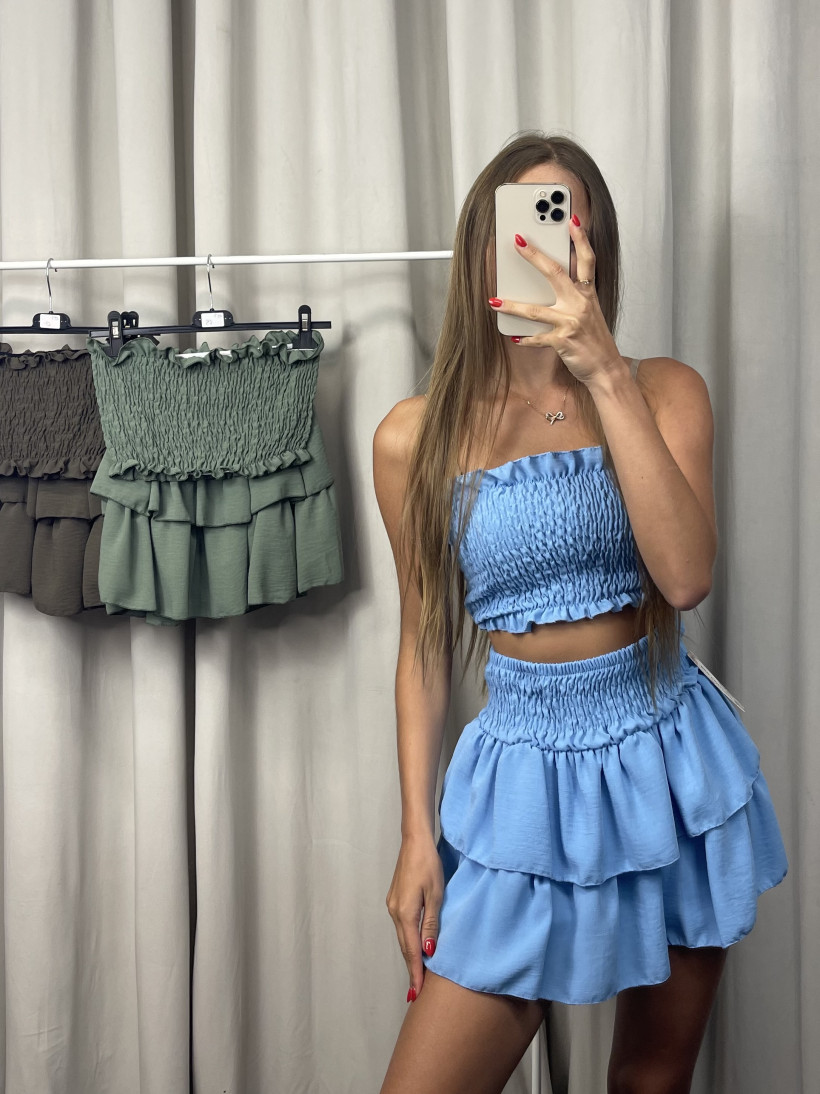 Komplet top + spódniczka/spodenki