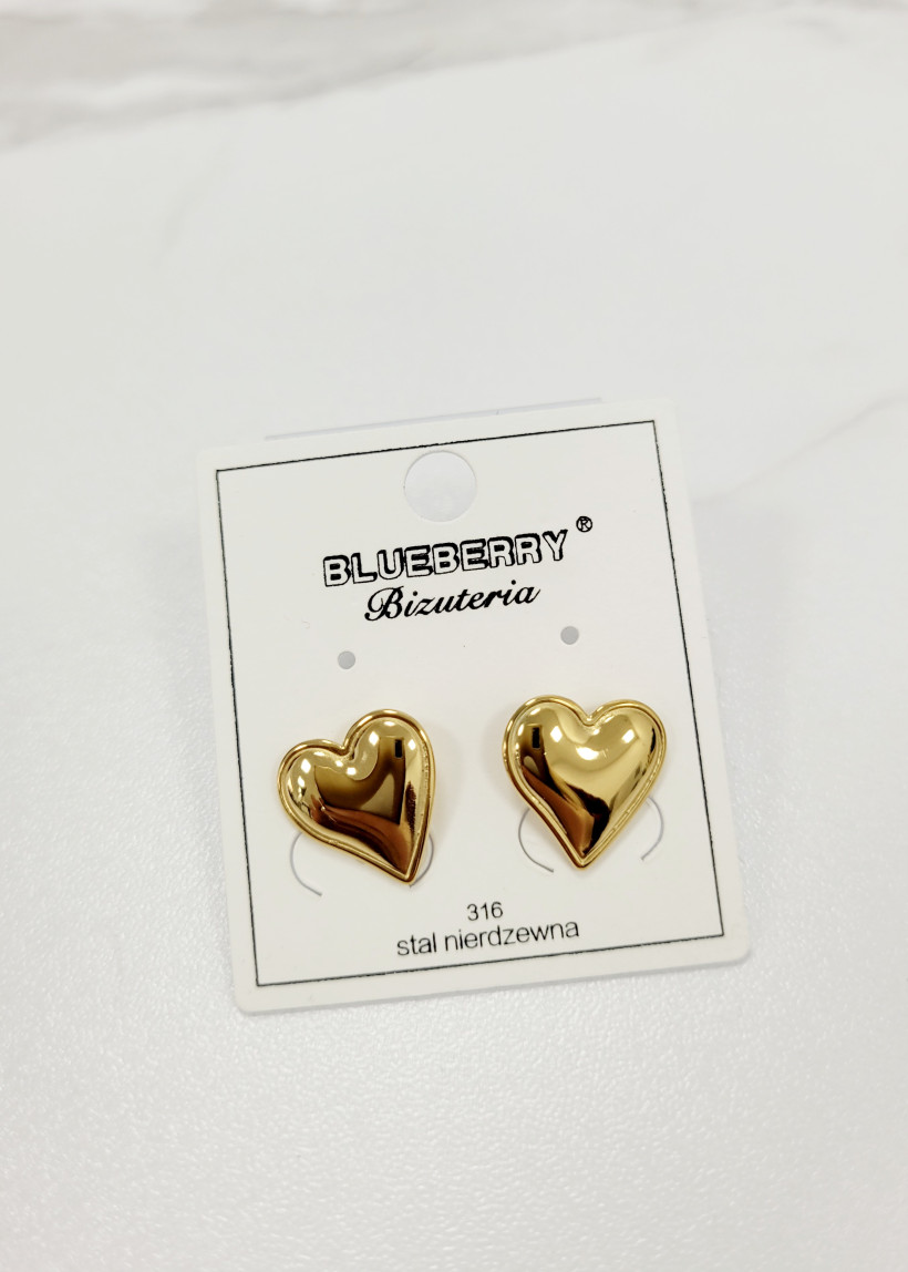 Kolczyki wkrętki kk263 serca 