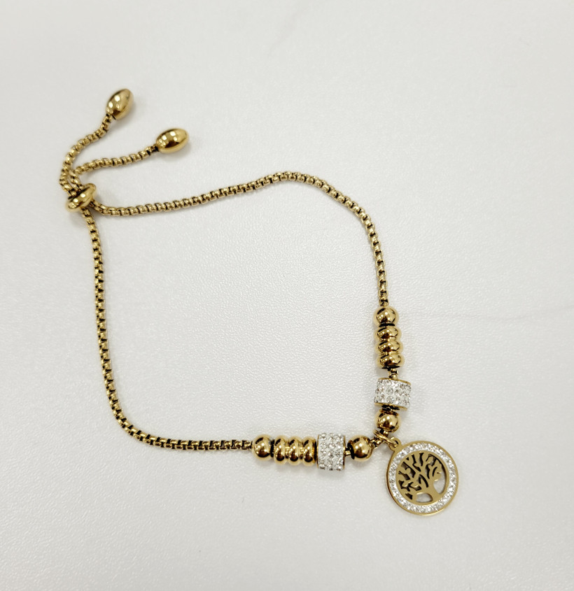 Bransoletka kk358 drzewko i koraliki 