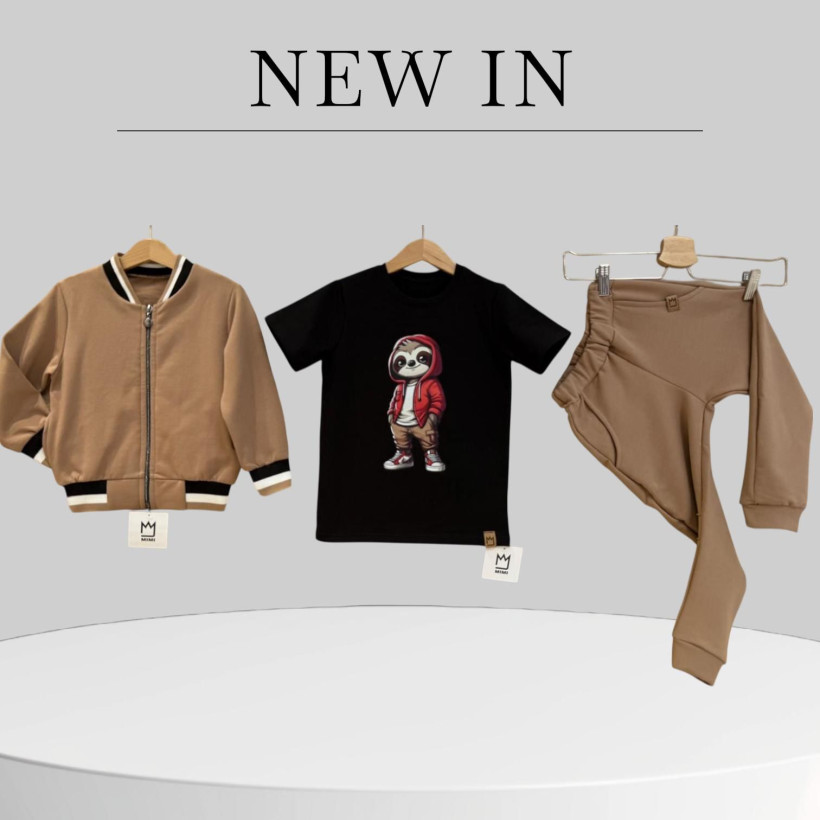 DRES BEŻOWY SPODNIE + BOMBERKA Z DELIKATNYM OCIEPLENIEM MIMI