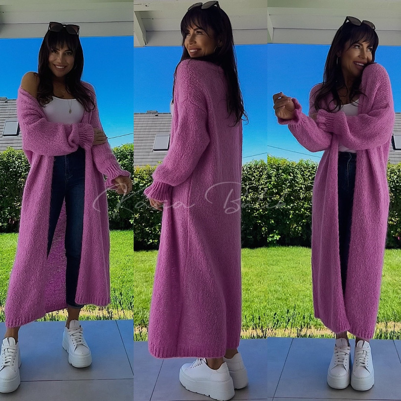 Kardigan Maxi Santiago Barbie Róż
