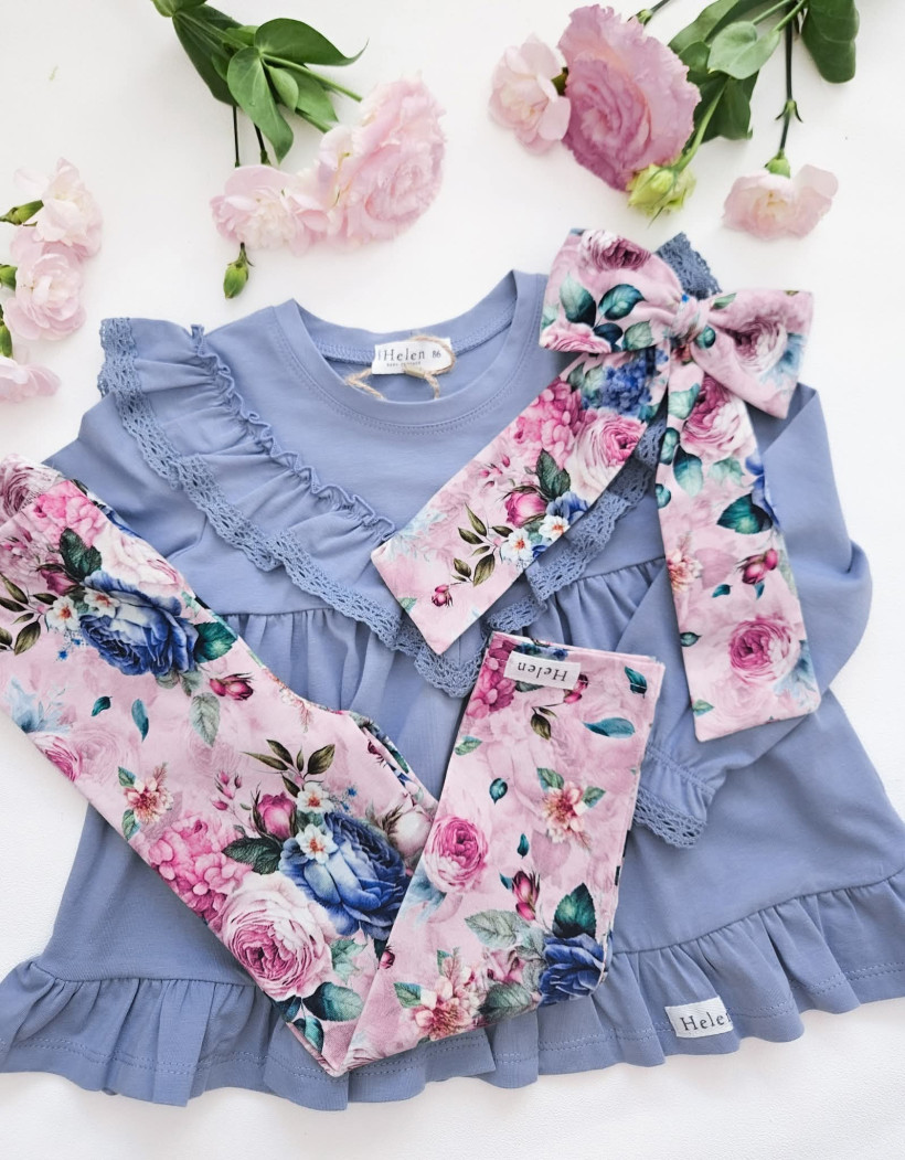 LEGINSY JEANSOWE RÓŻE HELEN