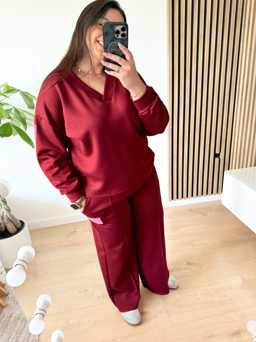 Komplet dresowy PERFEKT bordo 