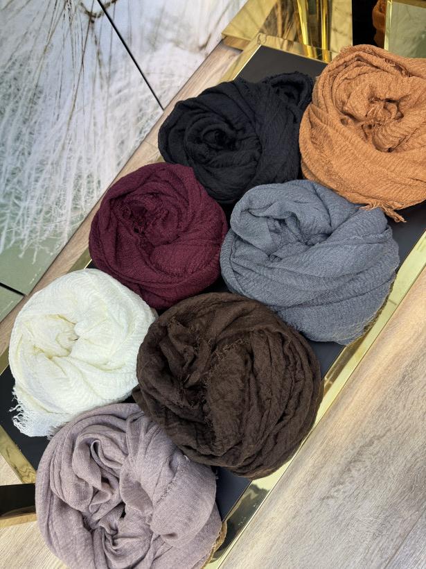 Szaliczek wiskozowy muślin Lemonada 