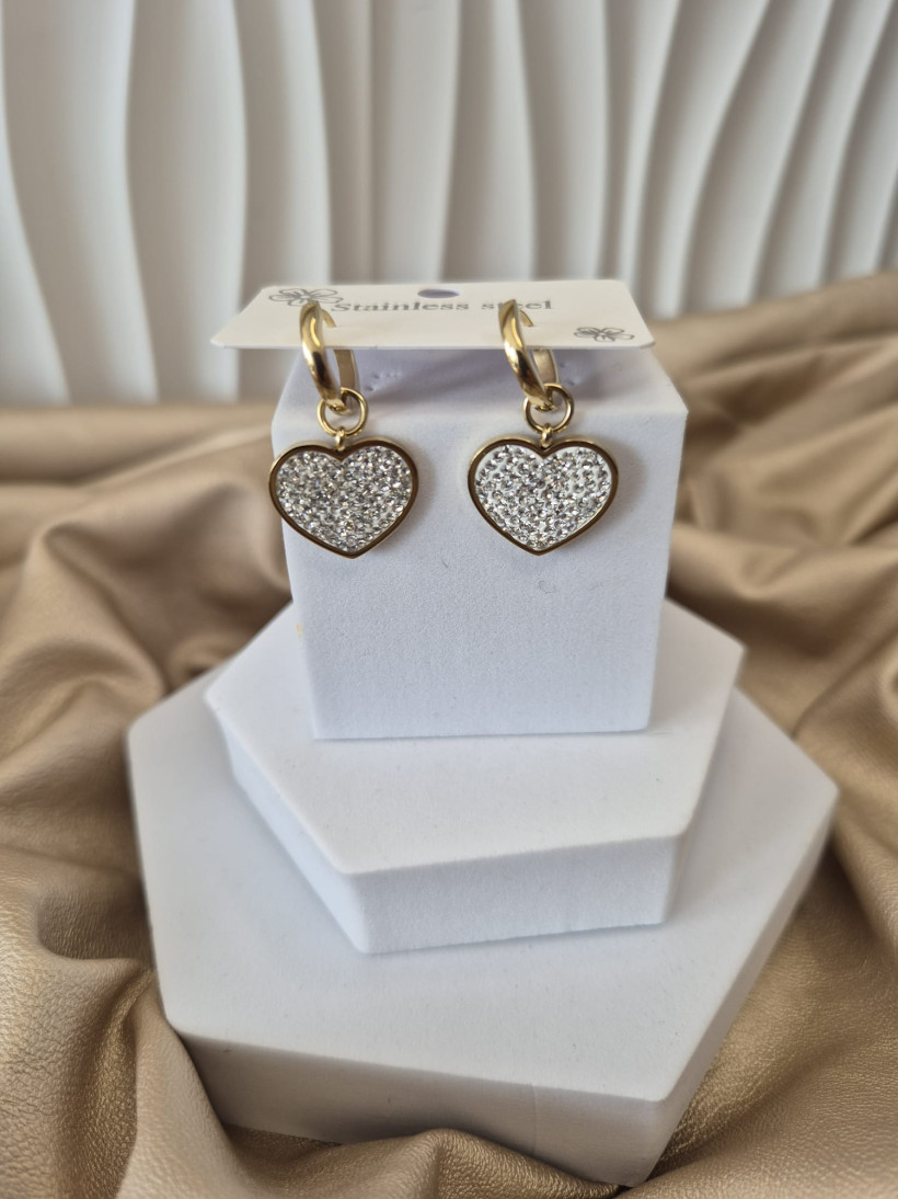 Kolczyki SERCE BLING