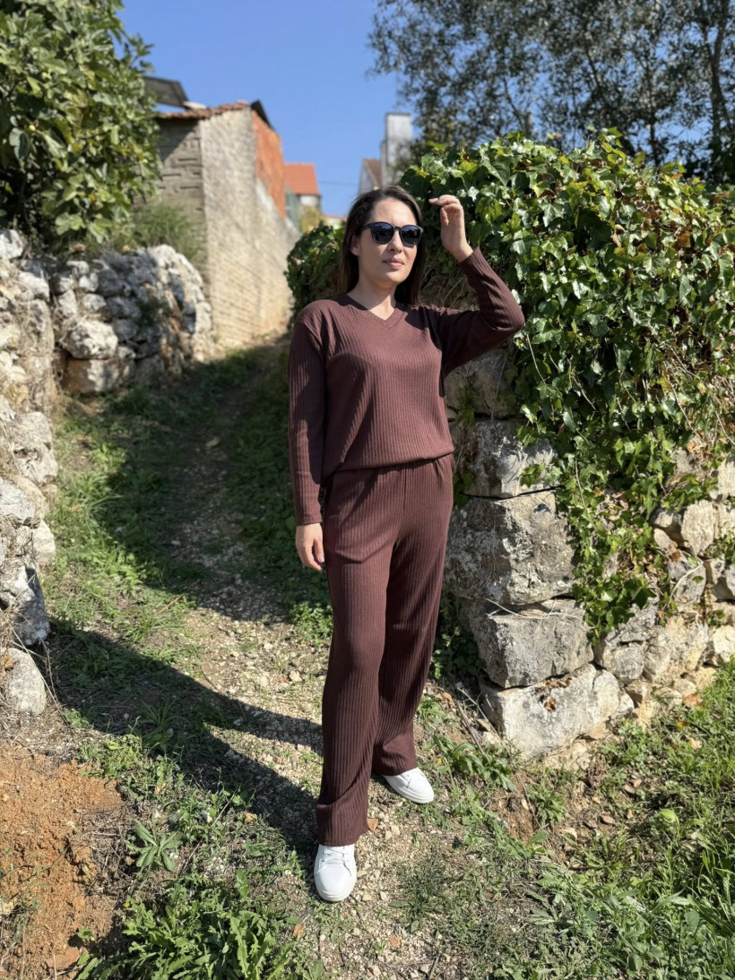 CONJ. MALHA CANELADO GOLA V