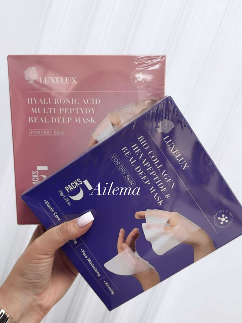 Maska różowa hydrożelowa kk433 z kwasem hialuronowym 5 sztuk