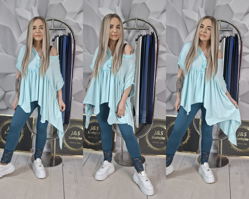 LEGINSY Z KORONKĄ 5386/ 11082 RB16  %przecena
