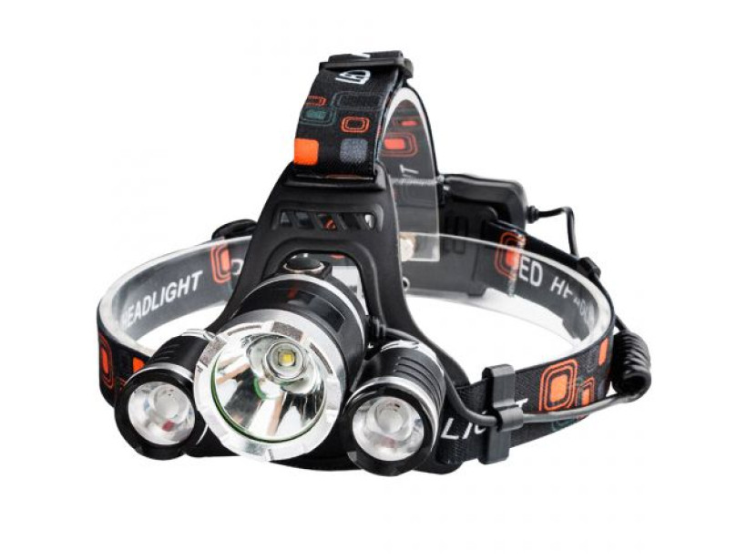 LATARKA CZOŁOWA 3 x LED T6 CREE CZOŁÓWKA AKU