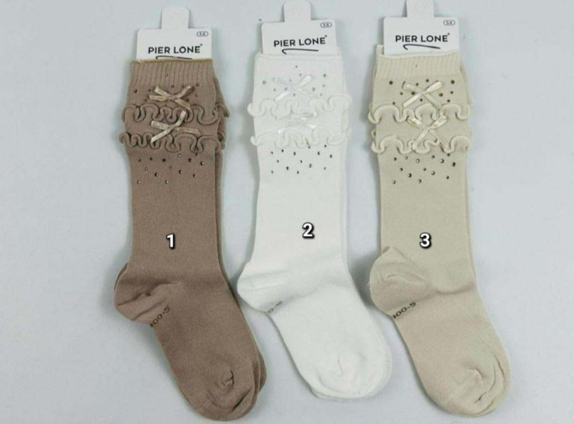 PODKOLANÓWKI Z CYRKONIAMI I KOKARDKAMI 5-6 LAT