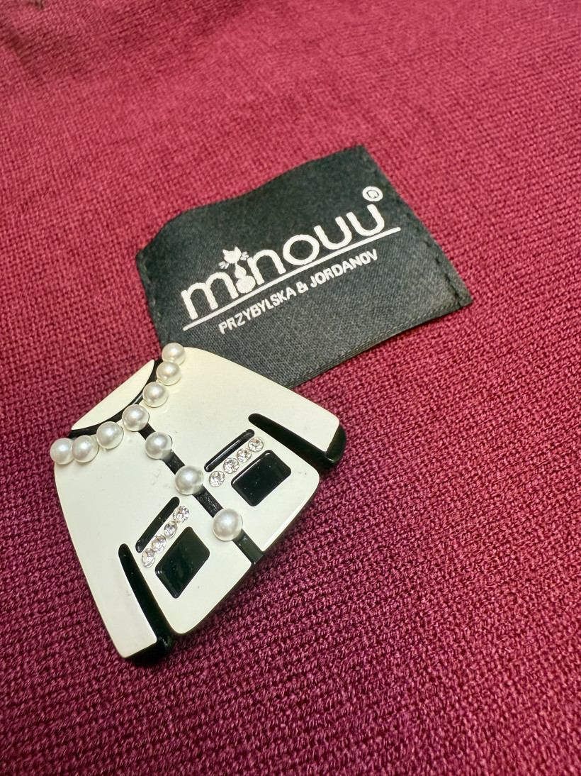 Broszka marynarka z perełkami (Minouu) 
