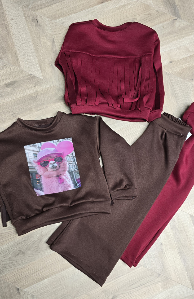 Komplet lama czekolada