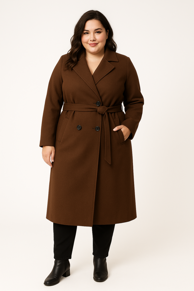 Płaszcz damski plus size – klasyczny