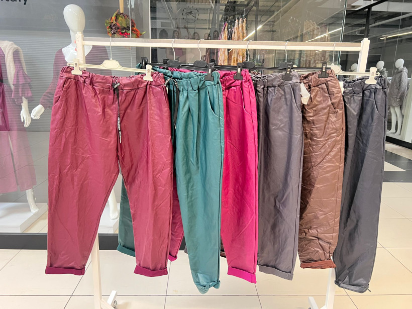 Spodnie z eko skóry Plus Size