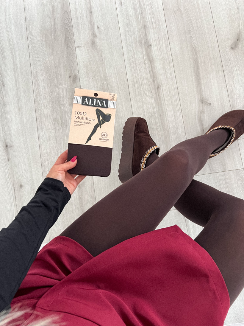 Rajstopy z mikrofibry - coffe