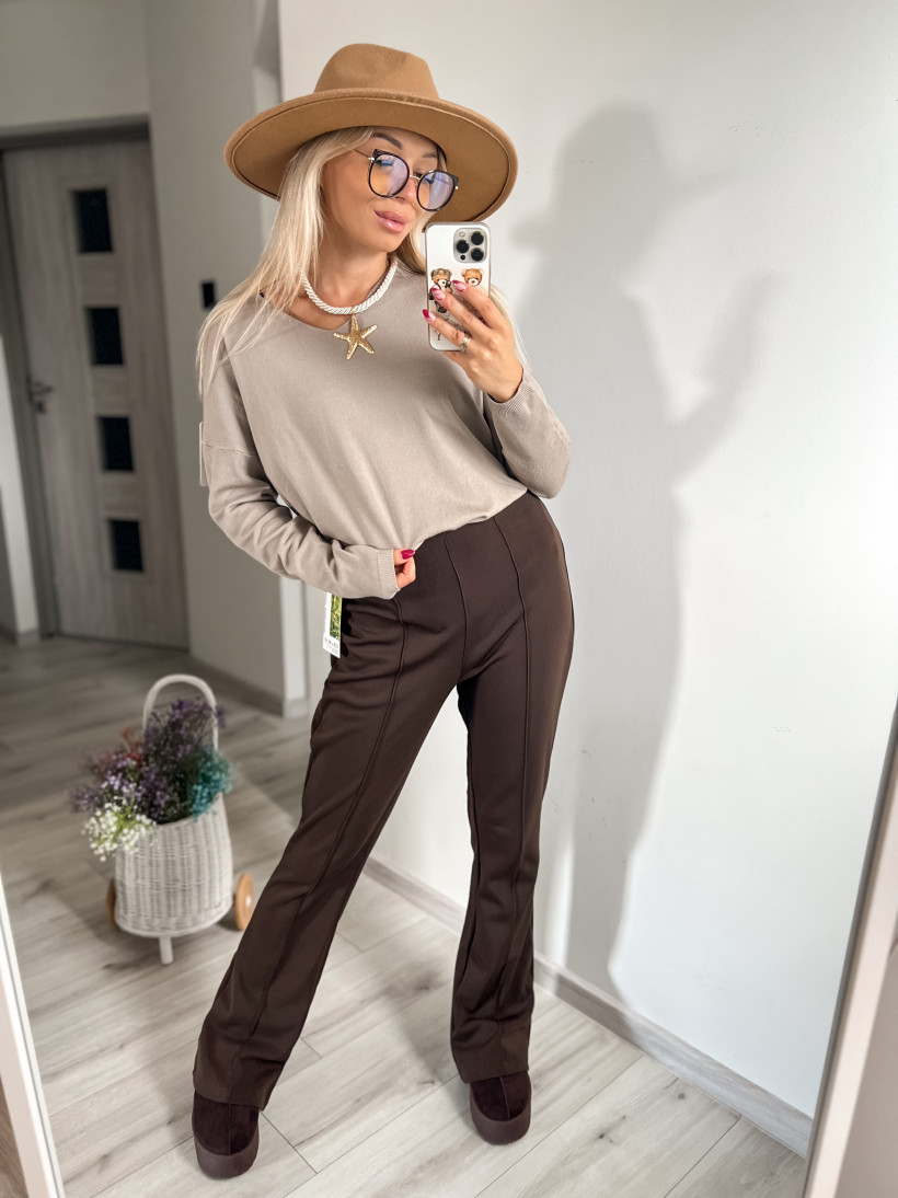 Leginsy dzwony ocieplane wafelek VM-1712