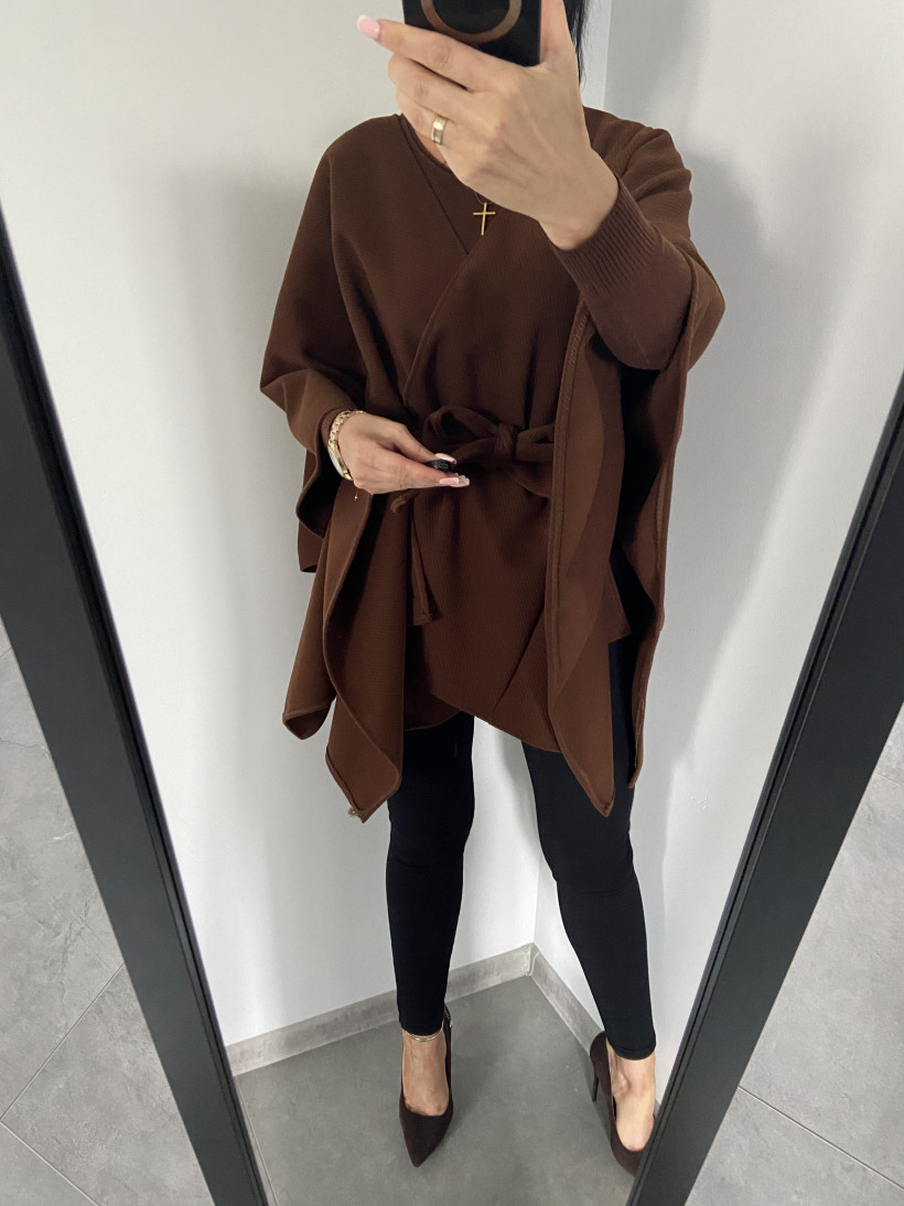 Ponczo 02201 z paskiem