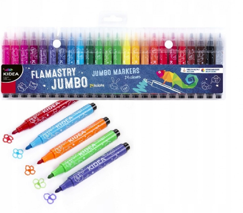 Flamastry Jumbo 24 k Kidea