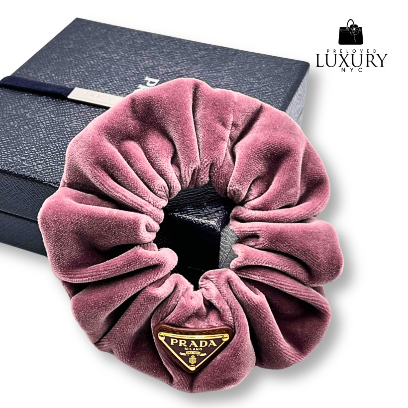 PRADA Scrunchie Cotton Purple