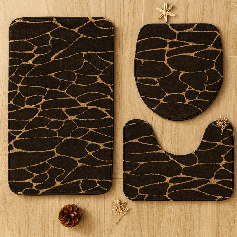 Komplet dywaników łazienkowych 3-częściowy C