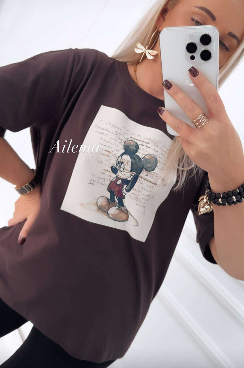 T-Shirt kk599 Bocca, zawstydzona Myszka Miki