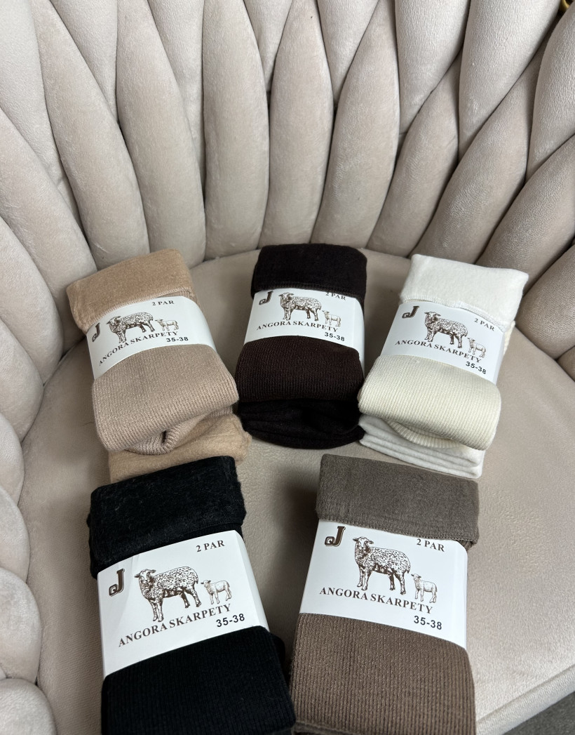 C*skarpetki ANGORA bezuciskowe 2-pak