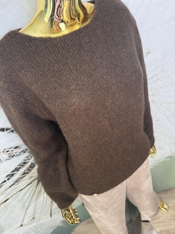 Sweterek kid-moher z długim rękawem Minouu