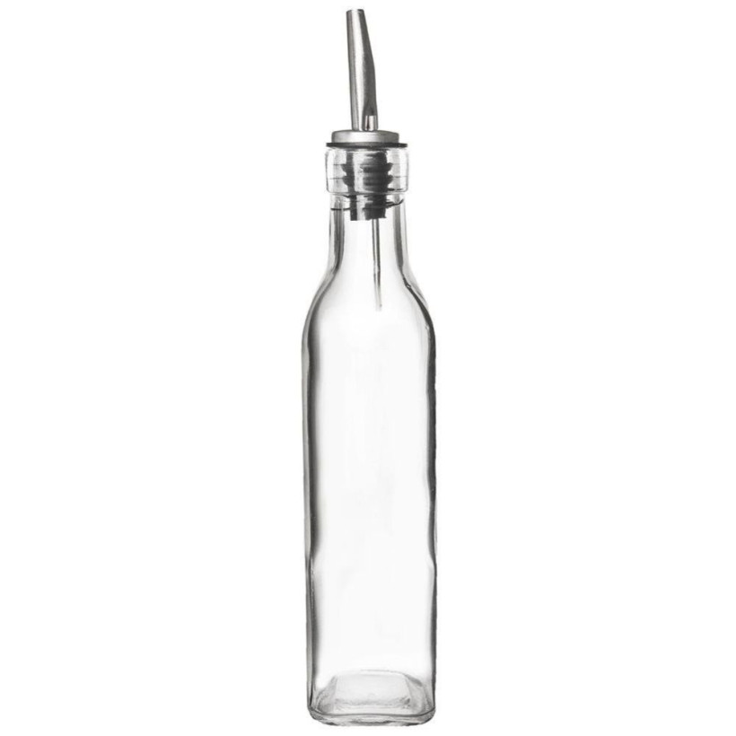 Butelka 2 sztuki szklana z dozownikiem do oleju, oliwy, octu - Orion - 300 ml