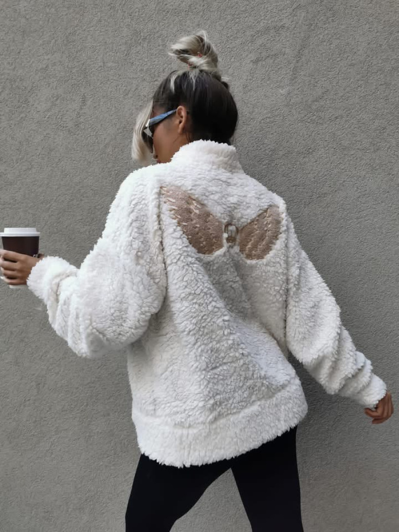 Bluza baranek OLB biały